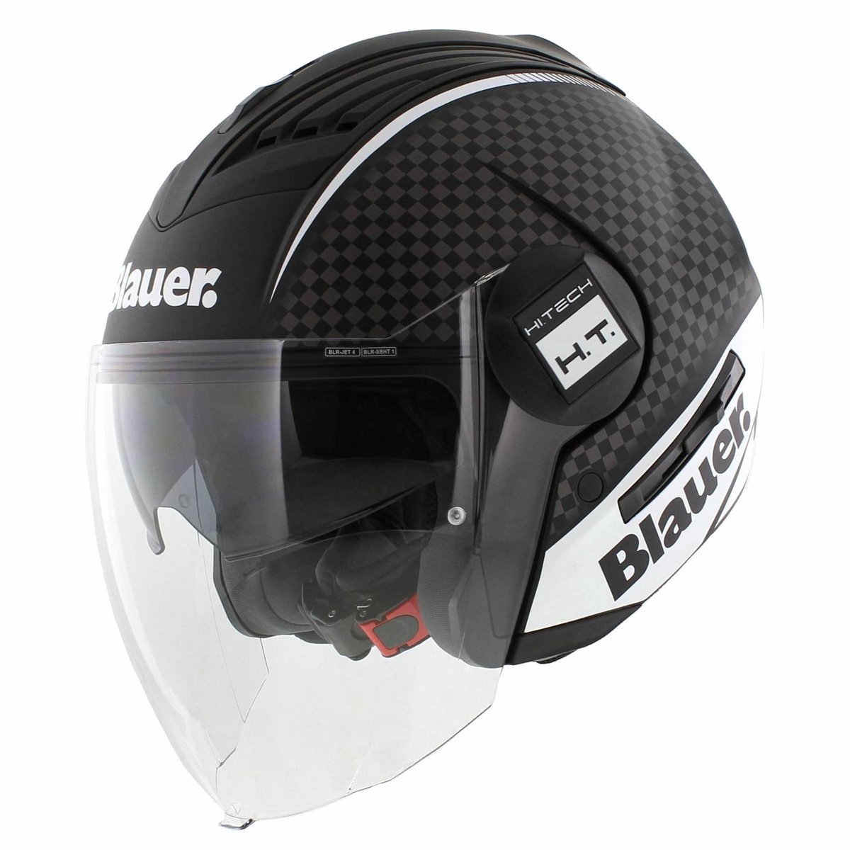 Blauer Real B jet helm mat zwart titanium wit XS - Motorhelm / Brommerhelm