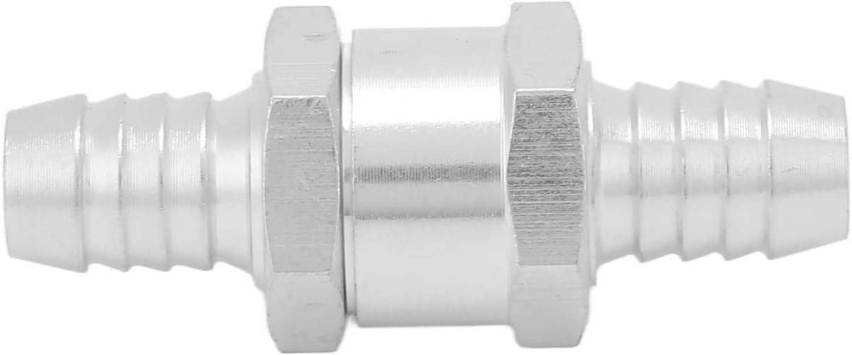 Inline terugslagklep voor lucht, water en gas - Aluminium legering voor brandstof en olie (12mm)