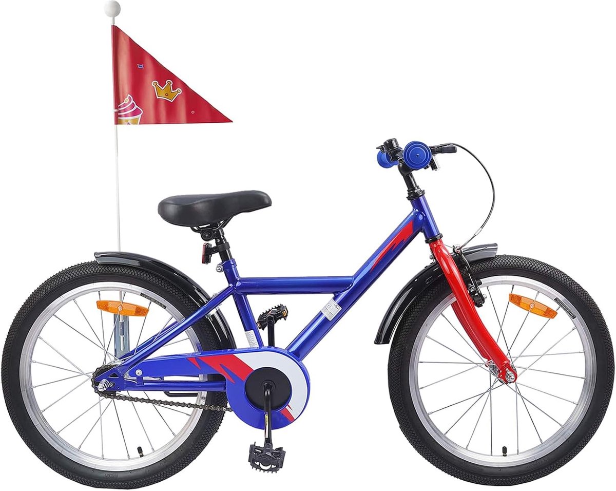 Kinderfiets sfiets sfiets Buiten Spelen Aanpasbaar aan Groei 20 inch Donkerblauw