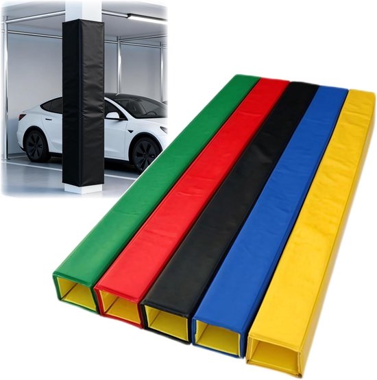 Paal Beschermhoes - Veiligheidspad Botsing - Sport Veiligheid - Vierzijdige Bescherming - 150 cm Hoog - Groen