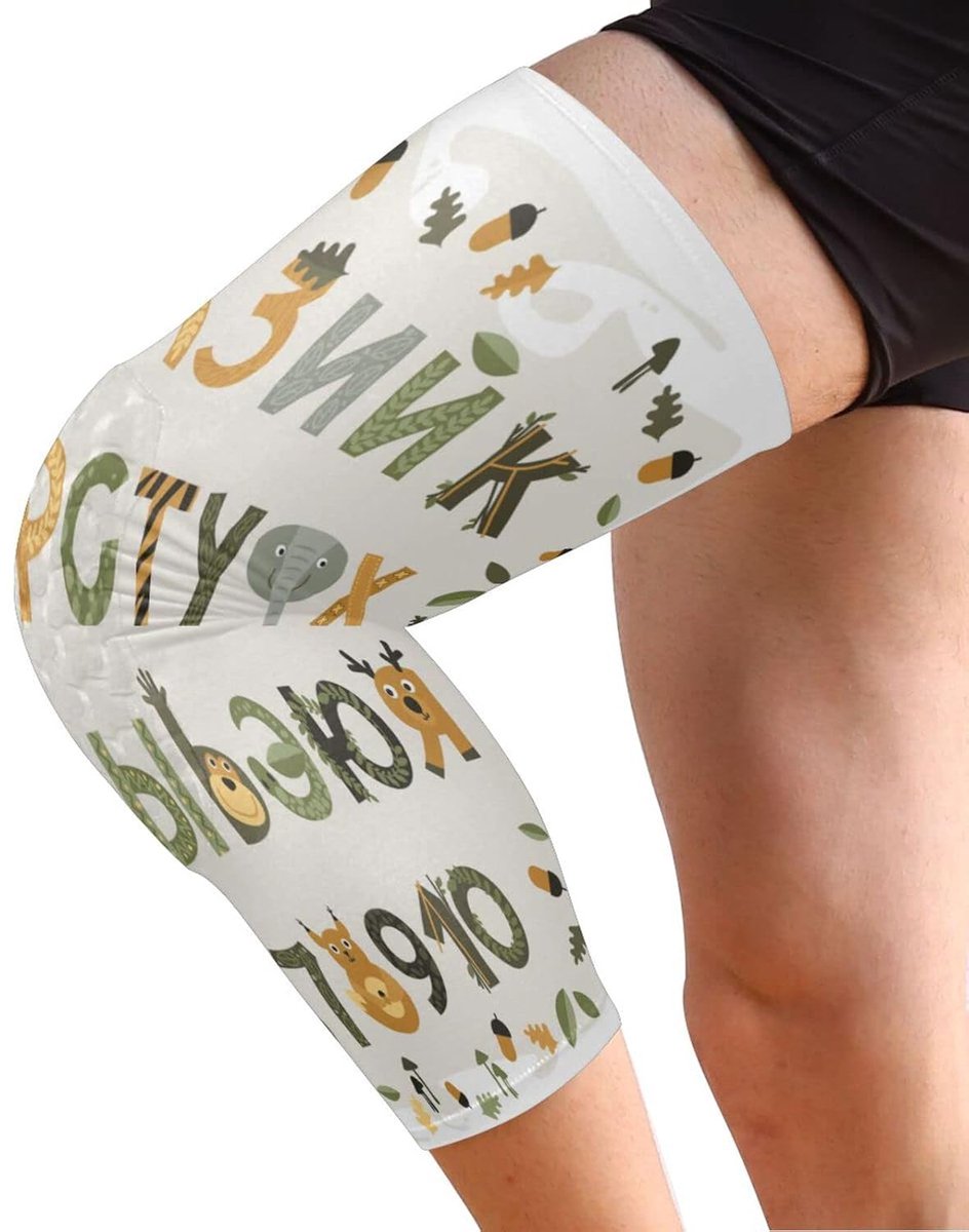 Kniebeschermers Tieners - Lange Been Mouwen - Sport & Gym - Honingraat Anti-botsing - One Size - Meerkleurig