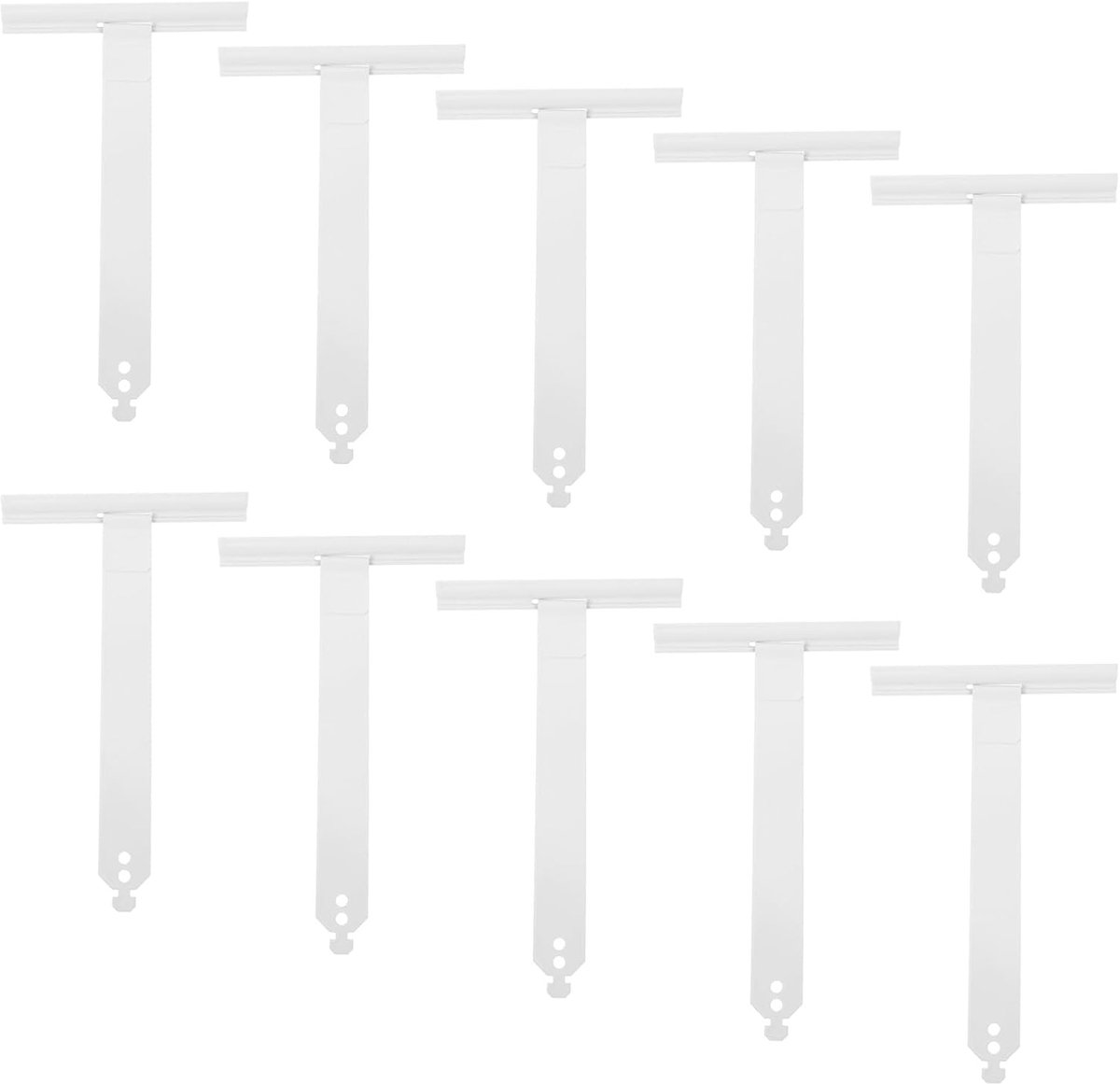 Rolluikveren - Veerhaken - Reparatieonderdelen - Zwaluwstaartverbinding - 10 Stuks - Wit