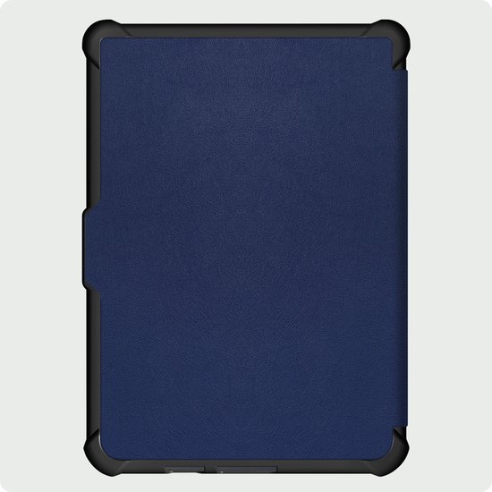 Hoes Geschikt voor Kobo Clara HD Hoesje Bookcase Cover Hoes Trifold - Hoesje Geschikt voor Kobo Clara HD Hoes Cover Case - Donkerblauw — afbeelding 4