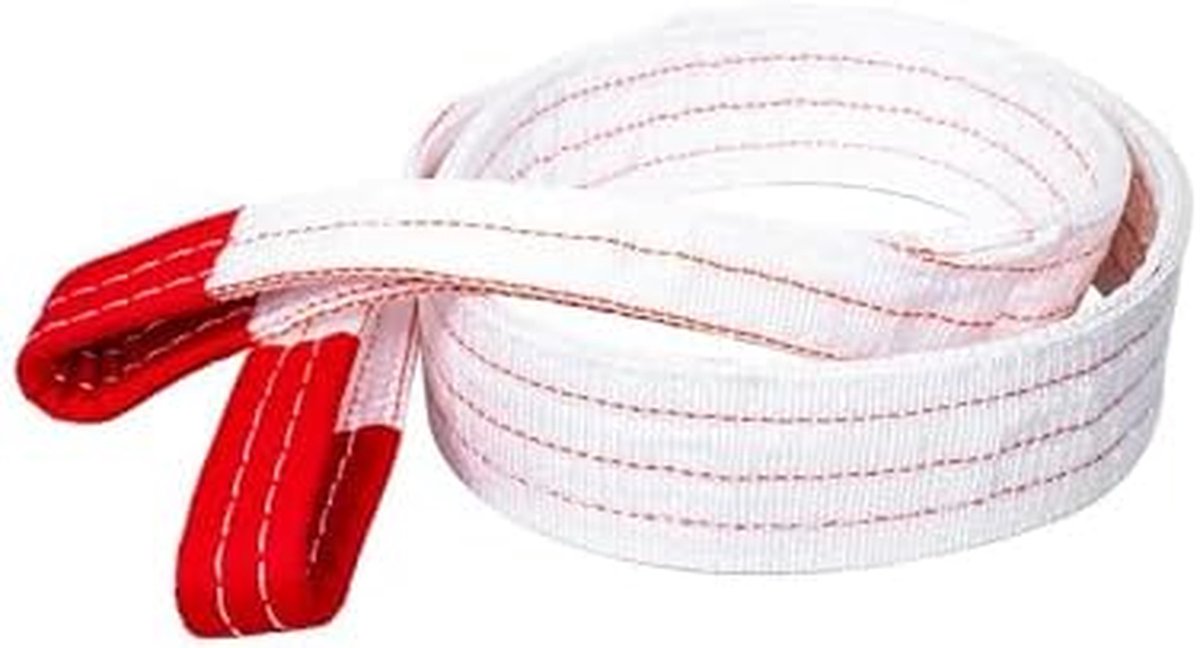 Industriële hijsband - Slepen takelen - Veilig hijswerk - Duurzaam polyester - 2 ton 8 meter - Grijs