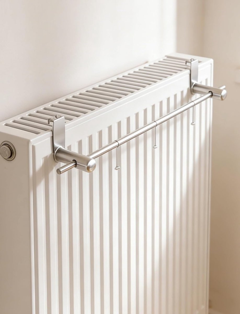 Radiator Plank - Kledingrek - Kleding Drogen - Roestvrij Staal - 60 cm - Zilver