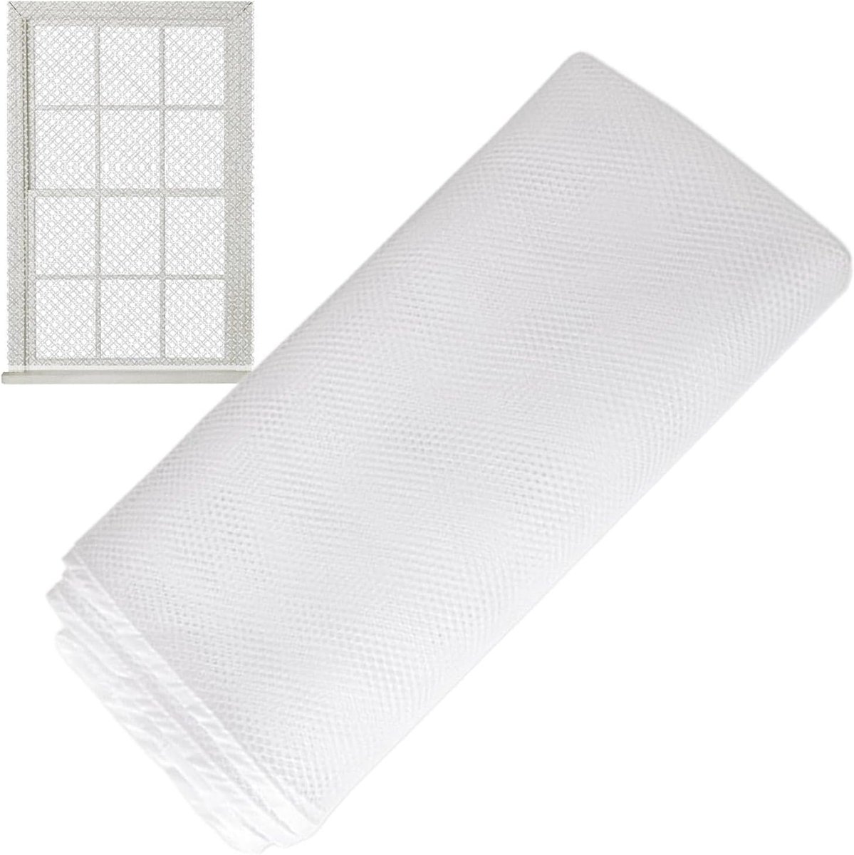 Veiligheidsnet Kinderen - Beschermend Net - Valbeveiliging Balkon - Robuuste Constructie - 200x75 cm - Wit