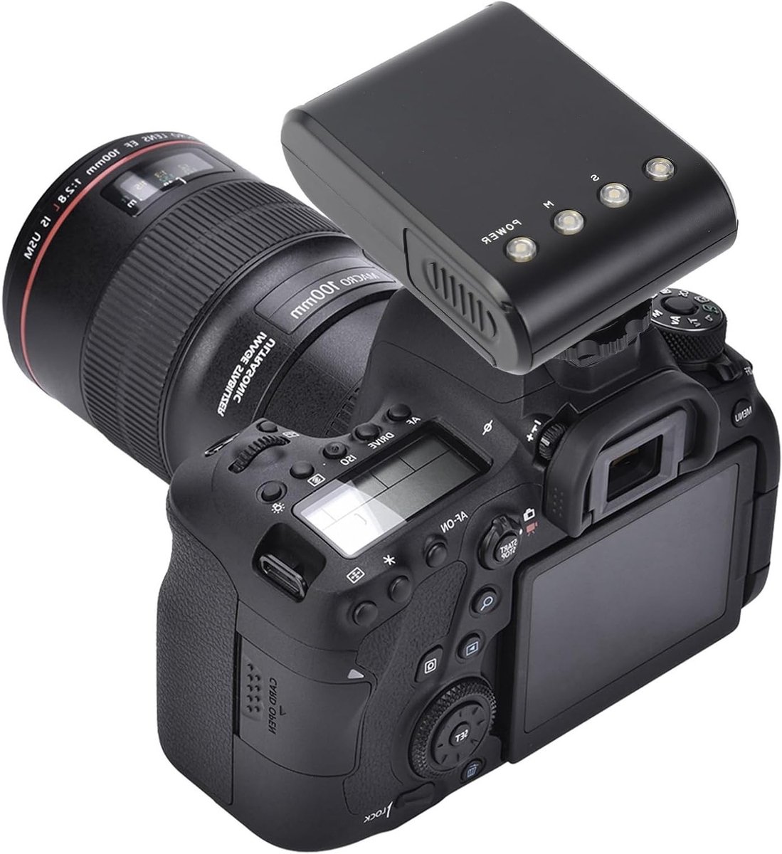 Draagbare Digitale Flitser voor DSLR Camera's met Hot Shoe Bevestiging en Mini Camera Verlichting