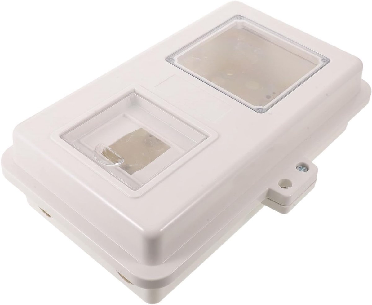 Verdeelverdeelkast - Stroomkast Buiten - Buiten Elektra - Transparant Venster - 33.5 cm Breed - Wit