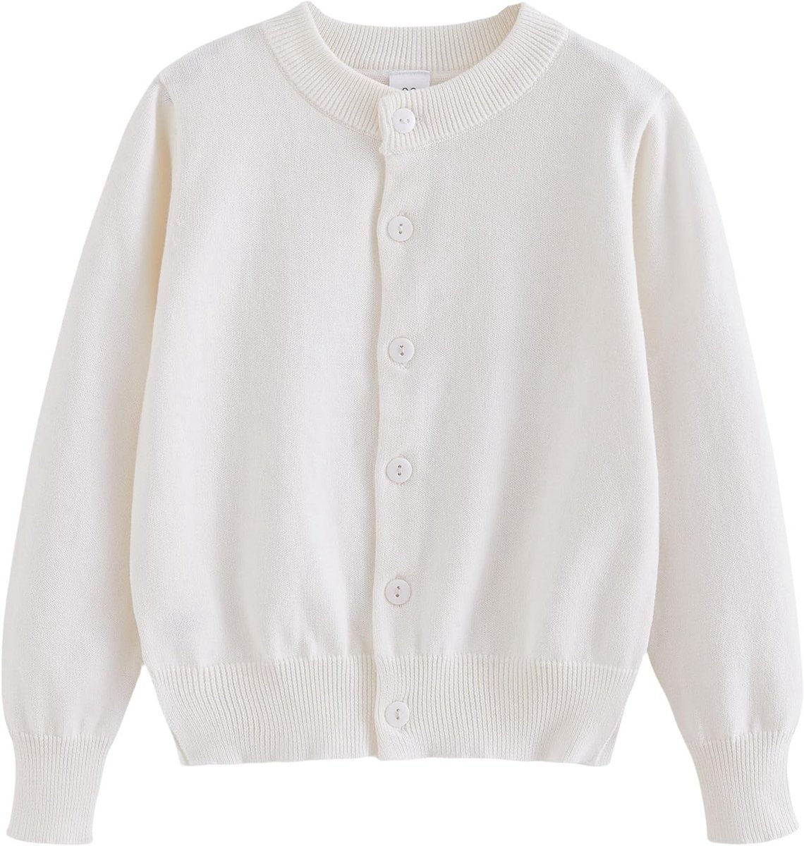 Cardigan voor kinderen van katoen met knopen, lange mouwen en gebreid design, ideaal voor schooluniformen