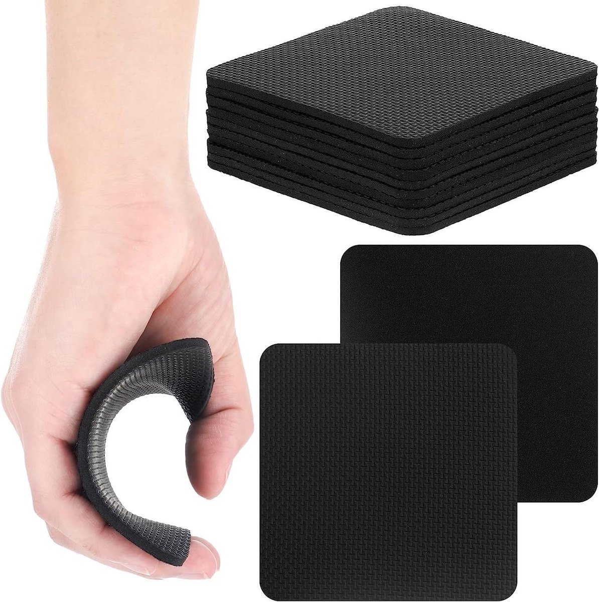 Pack van 10 Grip Pads voor Fitness, Gewichtheffen en Bodybuilding - Professionele Neopreen Grip Pads voor Krachttraining en Trainingshandschoenen voor Dames en Heren