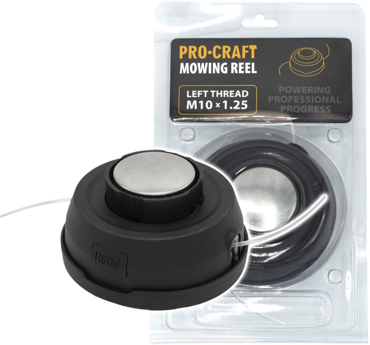 Procraft MR-8 draadkop met kogellagers 2,4 mm x 2,5 m M10 x 1,25