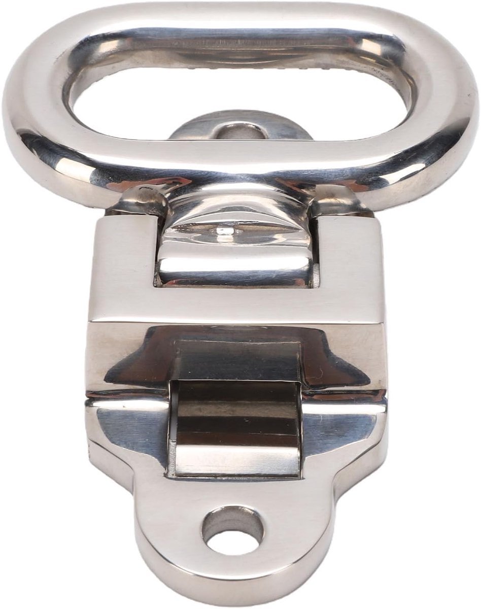 Opvouwbare Maststap - Boot Opstap - Veilig Klimmen - Antislip Getextureerd - 90mm Gatafstand - Zilverkleurig