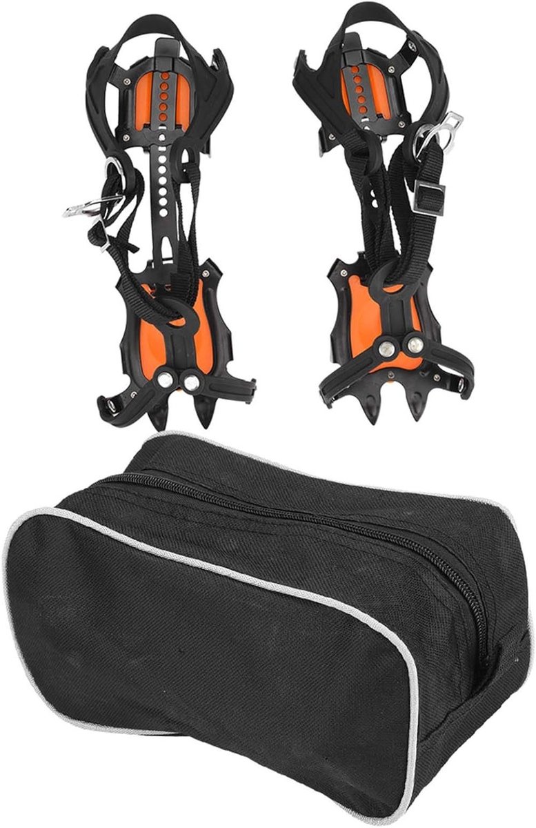 Draagbare sneeuwkrampons met 10 tanden voor outdoor sporten, antislip ijsklemmen voor betere grip