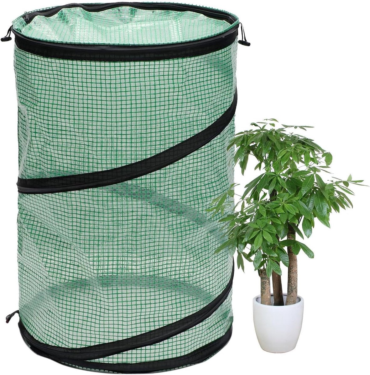 Kleine binnenkas - Planten tent - Planten beschermen - Pop-up ontwerp - 50x68cm - Groen