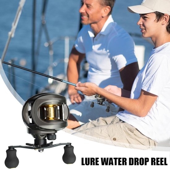 Baitcastingspoel - Zoutwaterspoel - Vissen op zee - Hoge snelheid stabiliteit - Aluminium - Linkerhand — afbeelding 3