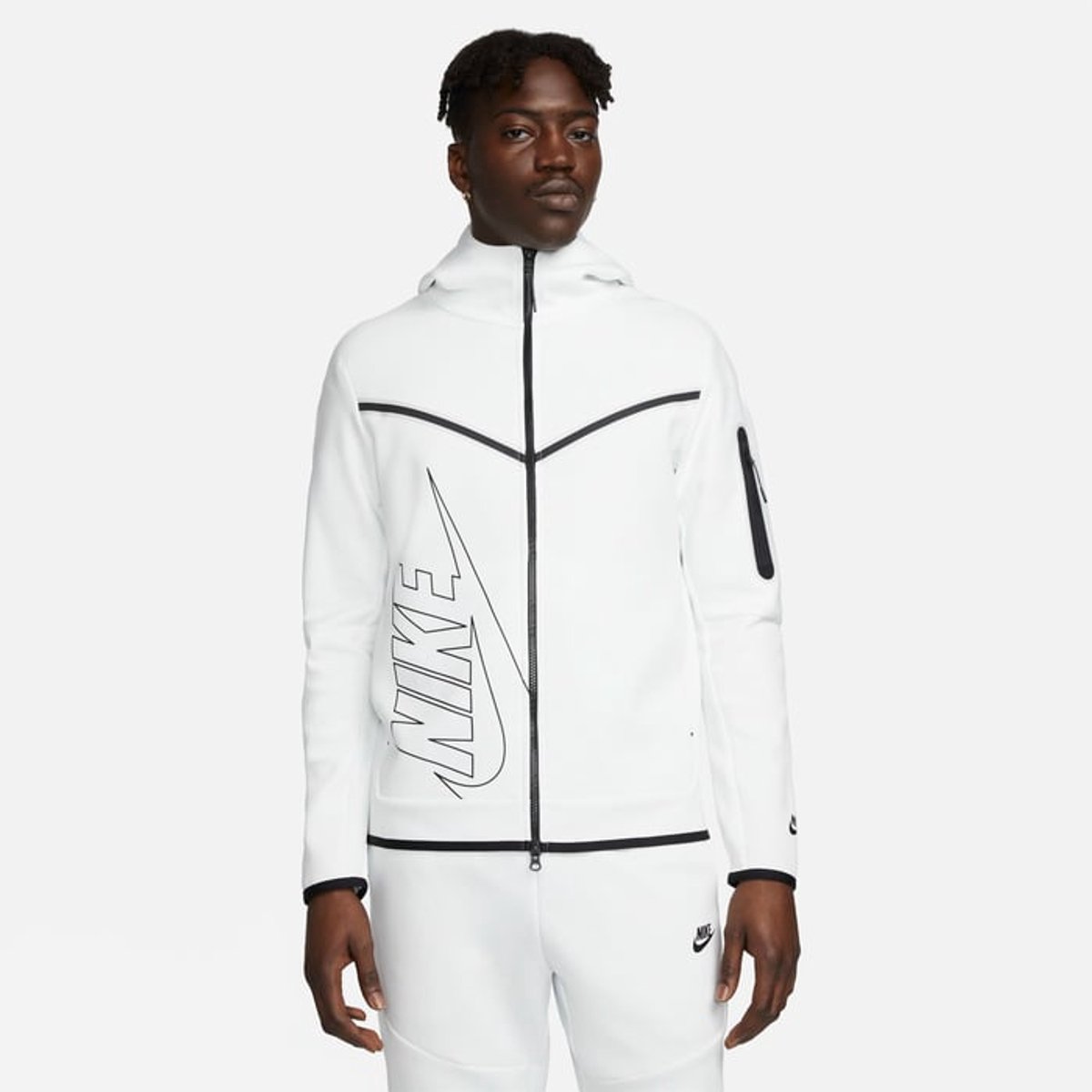 Nike Sportswear Tech Fleece Full-Zip Hoodie Hoodie – Summit / Tech Fleece Lifestyle Zwart