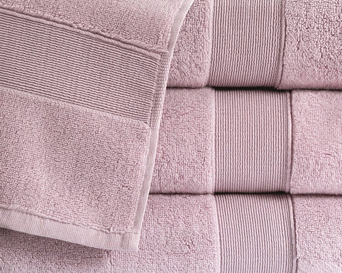 Rocco Handdoek 50x90 cm - Zacht Katoen, 600 g/m², Roze