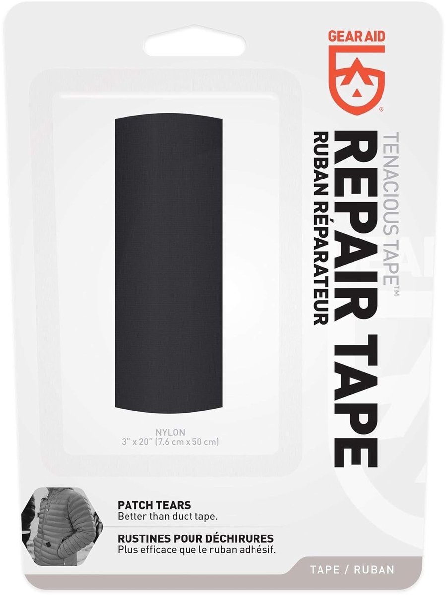 Reparatieset tentdoek - Zwart - Nylon - Ultrasterke Reparatietape voor Outdoor Gebruik