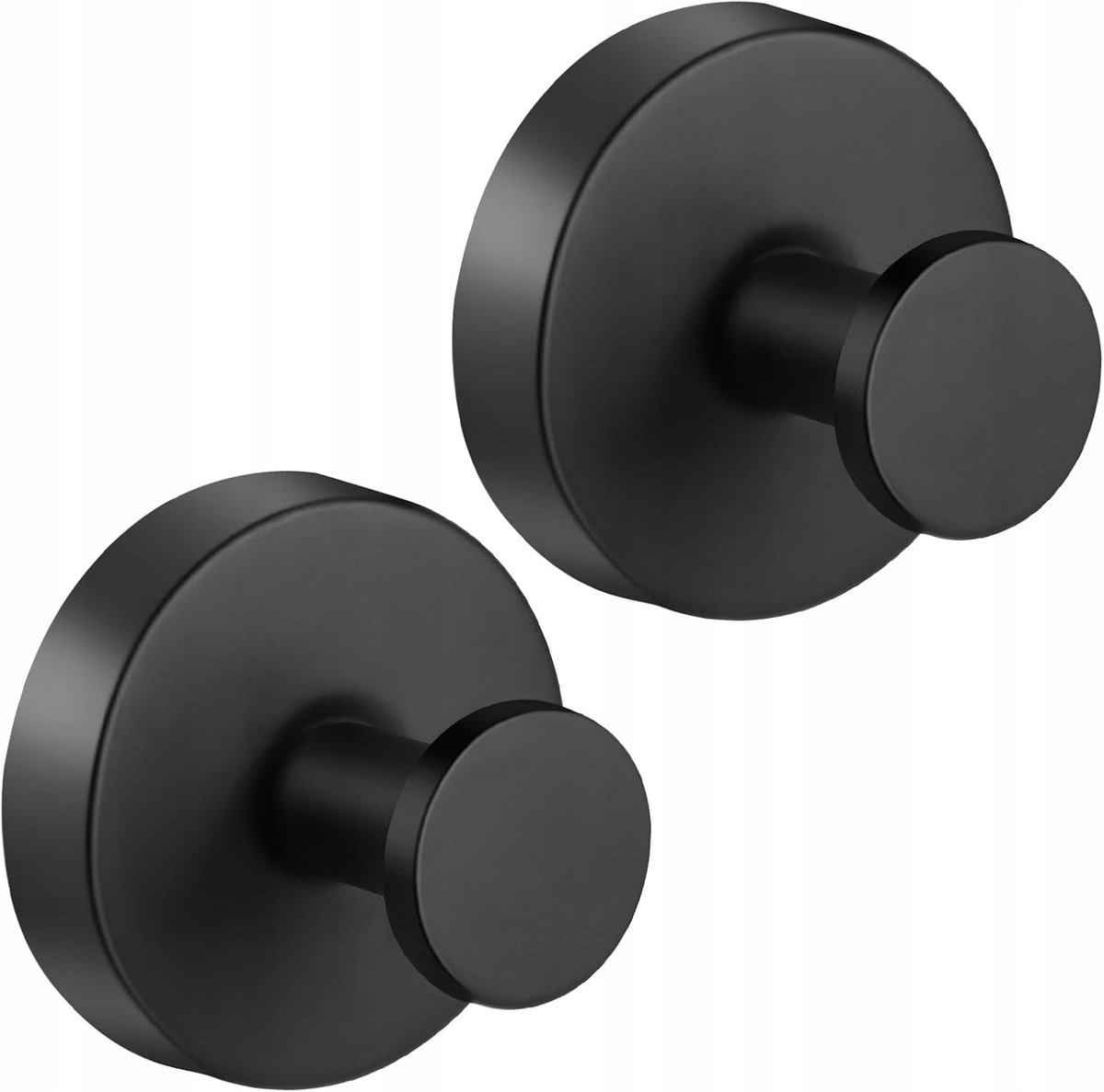 Merkloze Zelfklevende Haken - 2 stuks, zilver mat