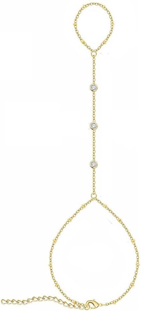 Handketting, ringarmband, handkettinkje, filigraan vingerarmband, ketting voor handrug en vingers, elegante - ShopVlot