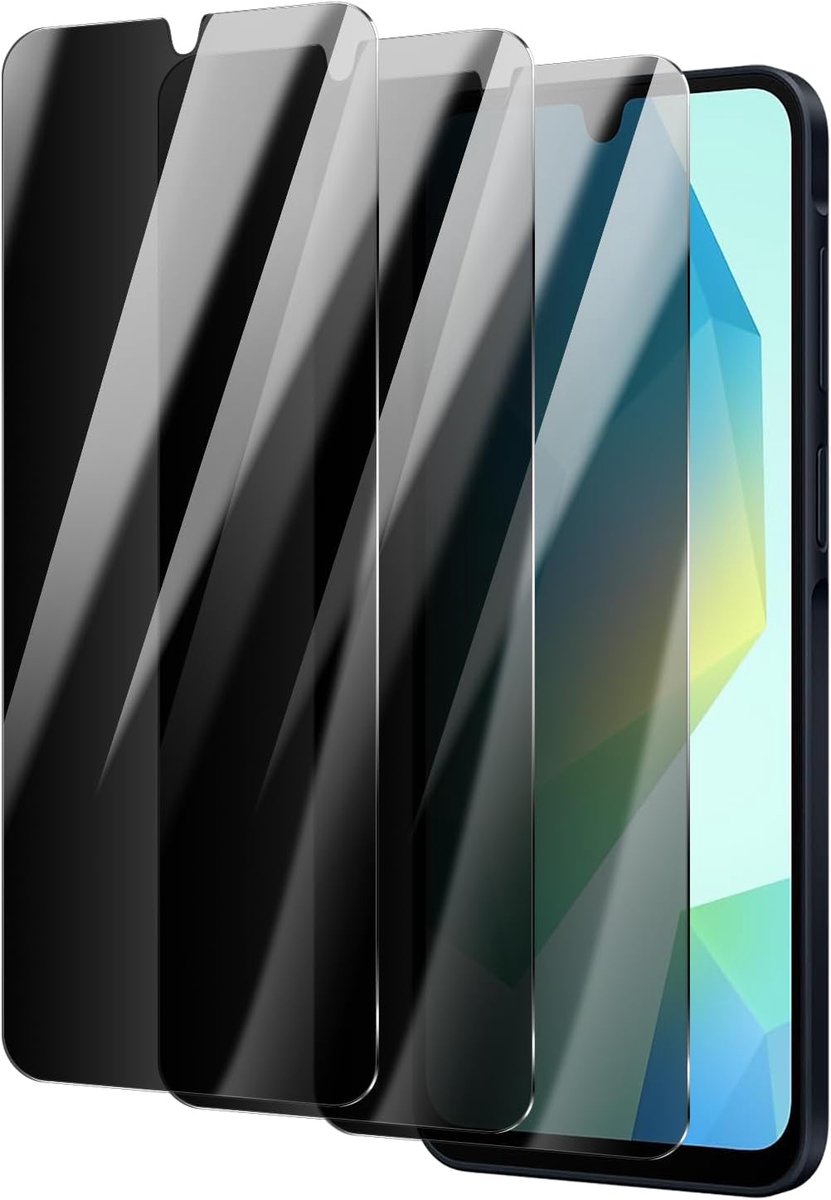 3 stuks anti-spy glazen beschermfolie voor Samsung Galaxy A16/A26/A17, pantserglas, inkijkbescherming, hardheidsgraad - ShopVlot