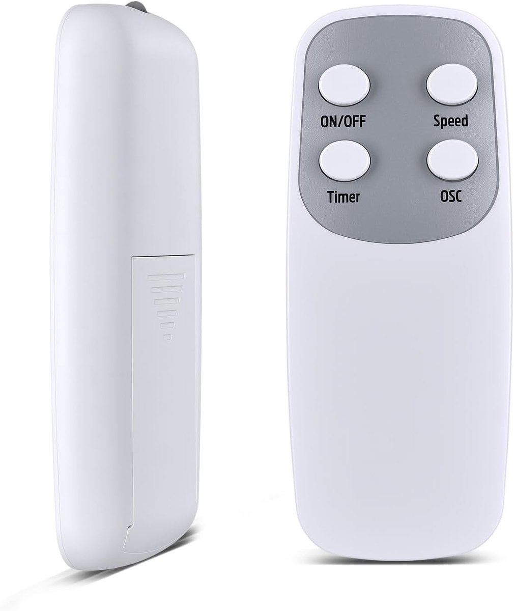 Ventilator staand afstandsbediening - Afstandsbediening voor staande ventilator - Zwart - Compact en gebruiksvriendelijk - Voor eenvoudige bediening