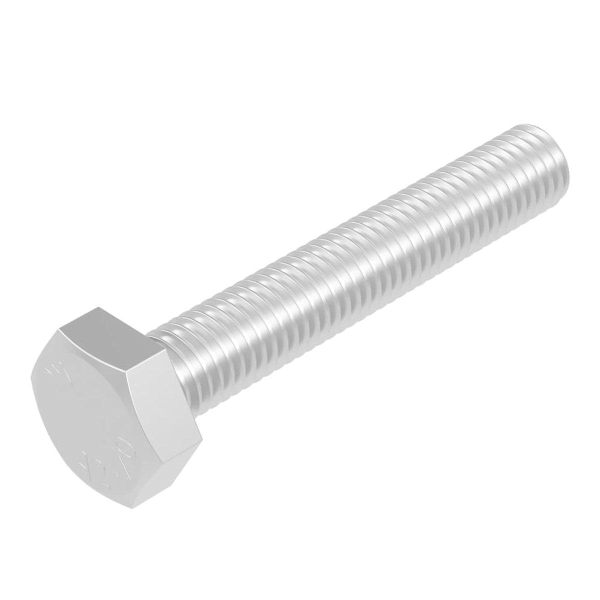SECCARO Hexagon screw M12 x 70 mm, stainless steel V2A VA A2, DIN 933 / ISO 4017, hexagonal hexagon, 20 pieces - ShopVlot