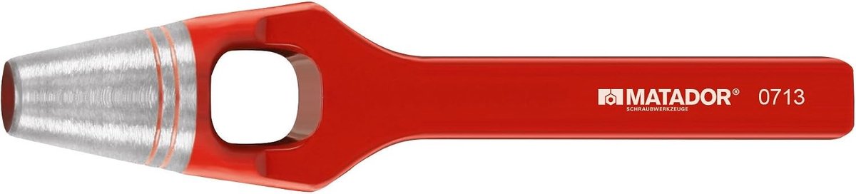 Zeilringen met tang - Rood - 8 mm - Gesmeed Gatijzer voor Zachte Materialen - Professioneel Gereedschap