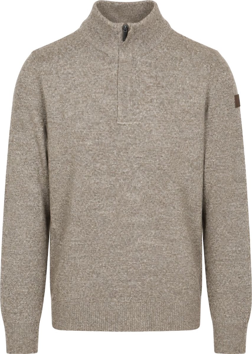 State Of Art Pullover Sportzip Bruin - Maat 3XL - Heren - Pullovers