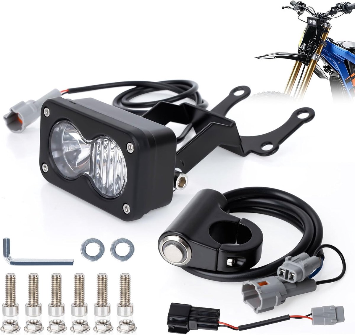 PSLER Plug and Play headlight kit for Surron Light Bee X Segway X260 Talaria Sting MX3/MX4/MX5 - ShopVlot