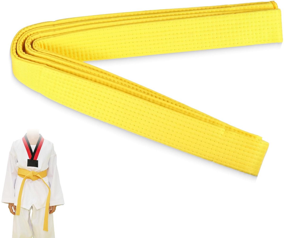 THXFUNAREA Judo Riem, 260 x 4 cm, judo voor karate, sport, vechtsport, judo taekwondo, professionele riem, dikke stof - ShopVlot