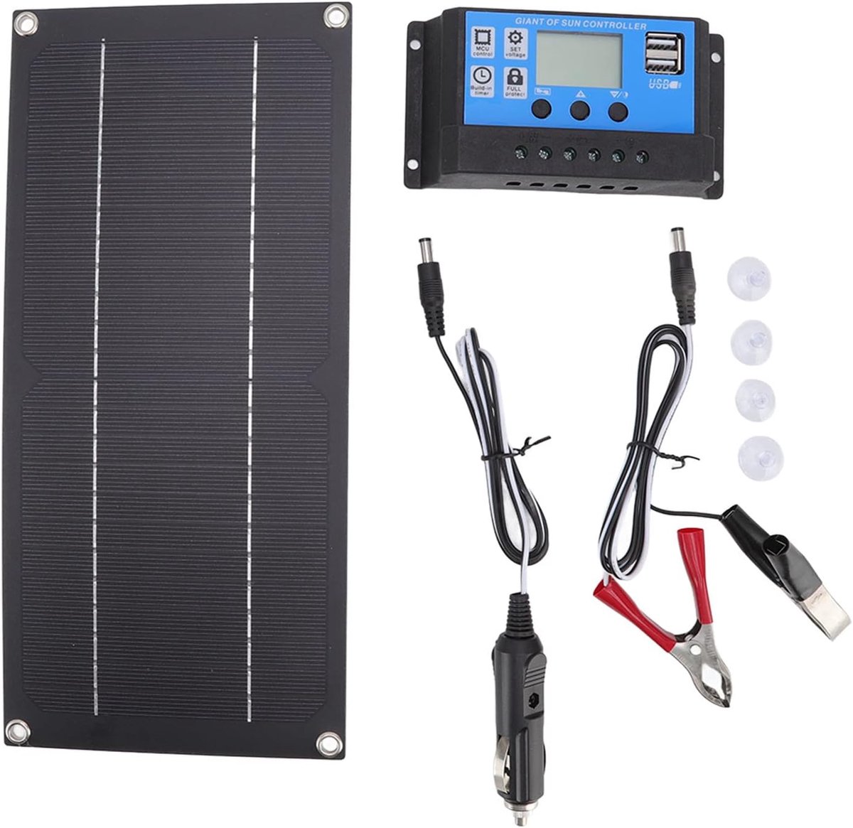 Solar Panel Set 600W Lightweight Solar Panel Set with Battery and Inverter for Solar Power System - ShopVlot