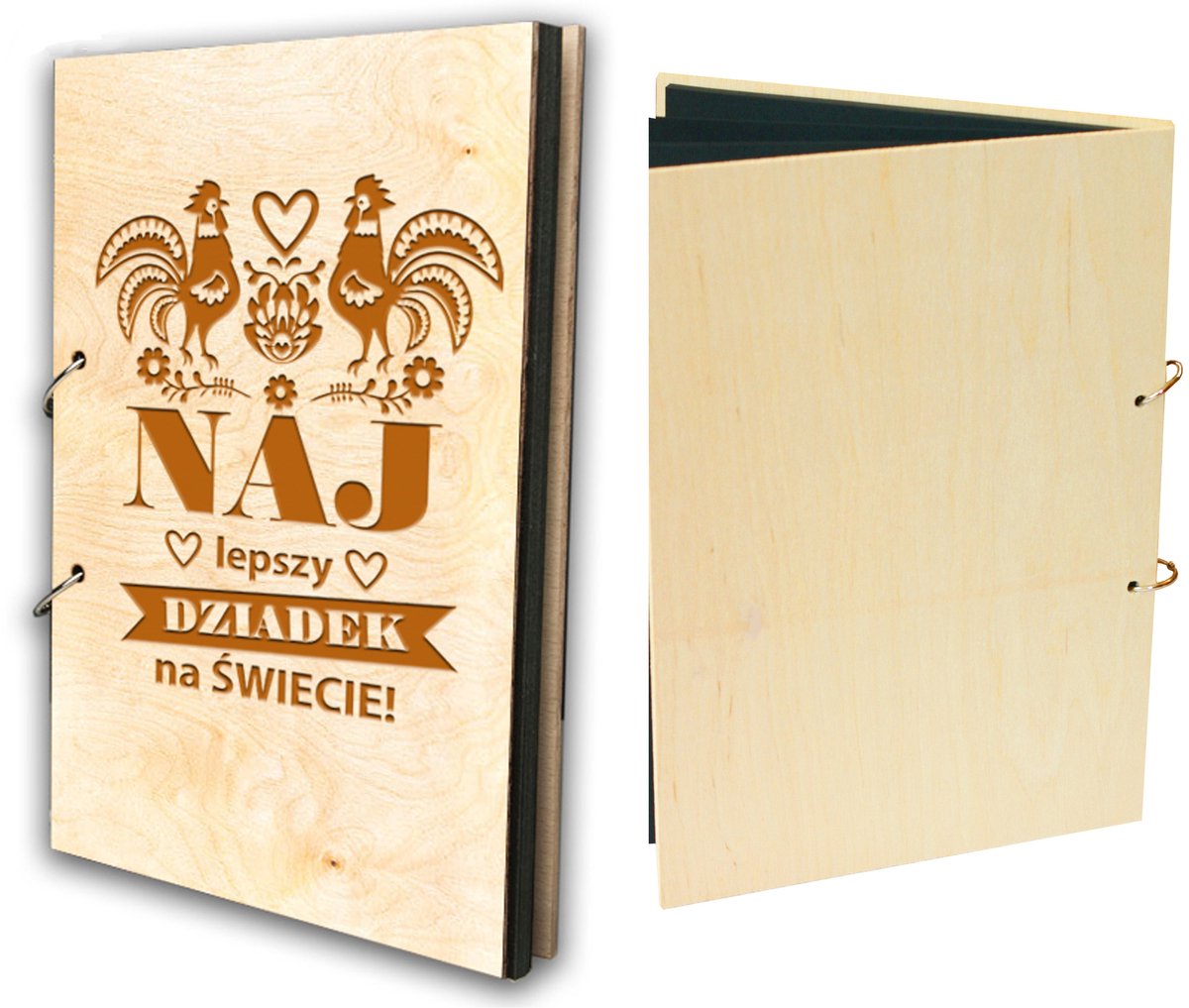 Houten Album met Gravure - Persoonlijk Cadeau voor Opa & Oma