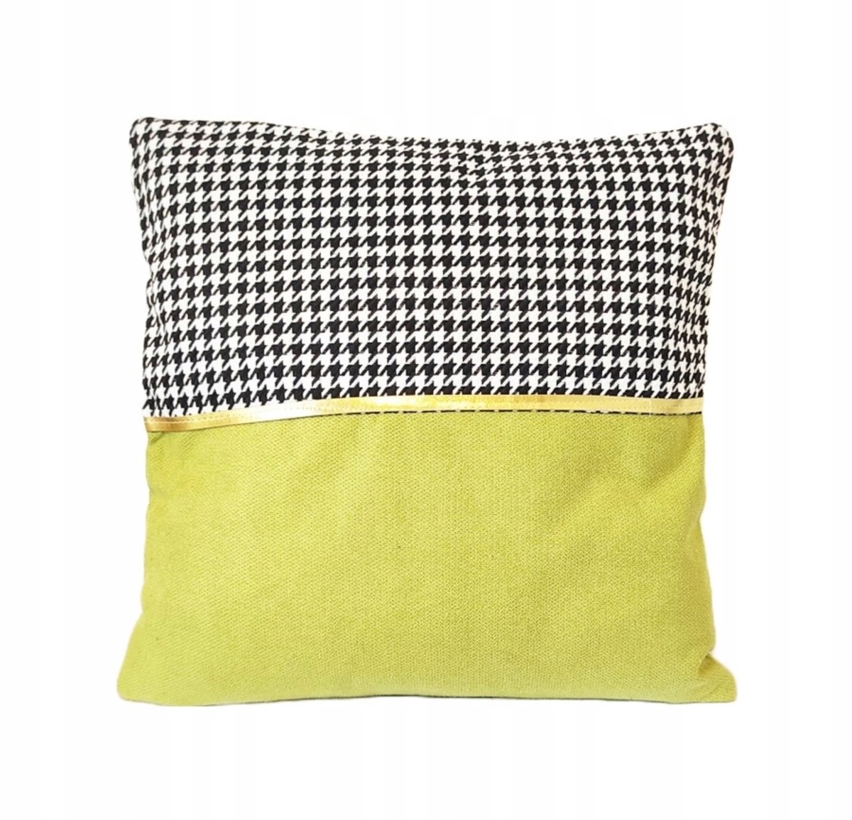 Decoratieve Pepita Kussenhoes 45x45 cm - Limoncello Geel
