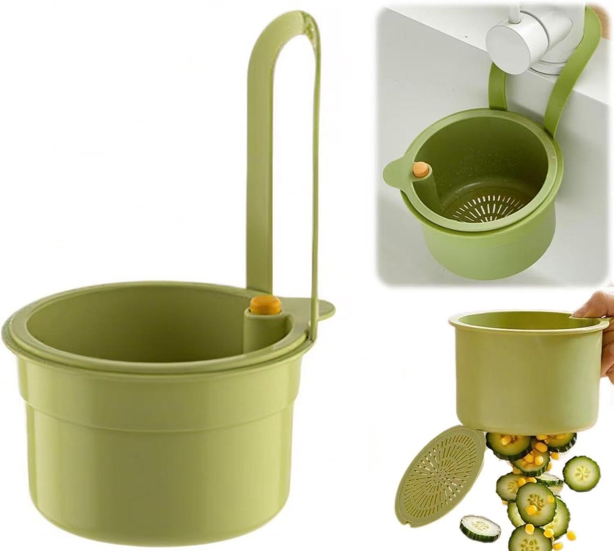 Strainer for sink, snap-button sink strainer faucet hanging - ShopVlot