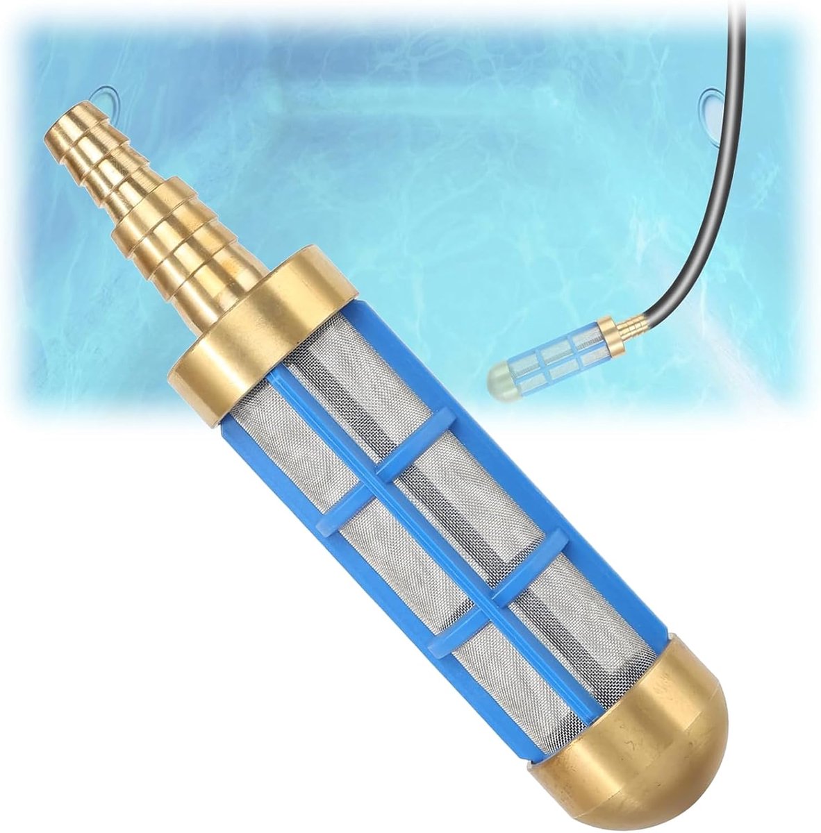 Zuigfilter, puur messing, 1/2 inch, 3/4 inch waterpomp, zuigfilter, zuigslangfilter, tuinslangfilter, voor - ShopVlot