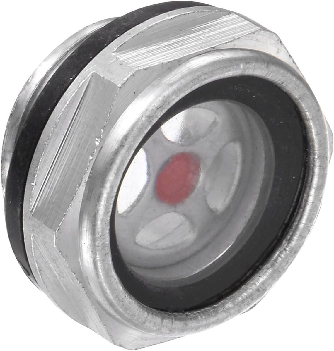 Oil Glass for Air Compressor, M20x1.5mm Thread - Aluminum Hexagon Oil Level Indicator Glass Window - ShopVlot