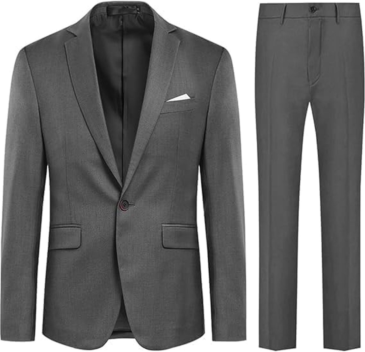 Heren pak 3XL - modern grijs - slim fit - perfect voor bruiloften - ShopVlot