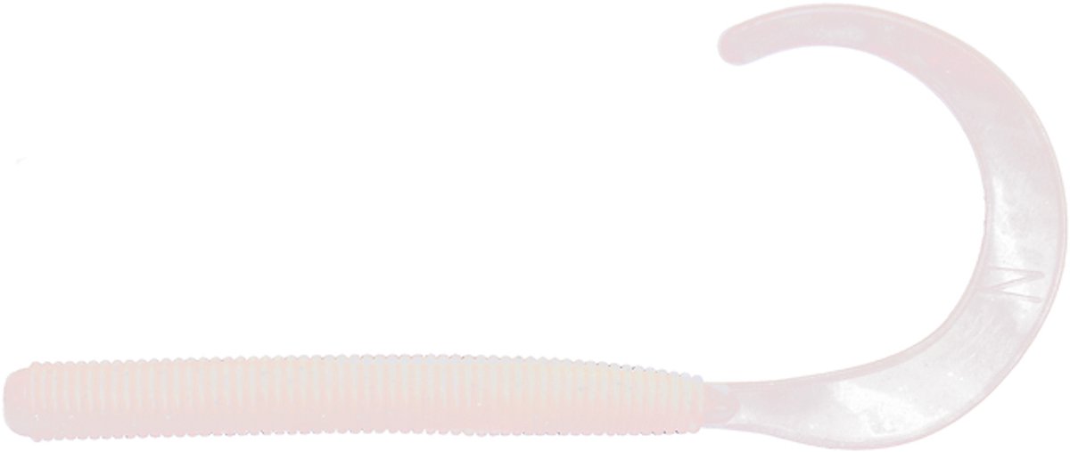 Albatros Slim twister 9 cm softbait voor baars en snoekbaars Flashy Pearl