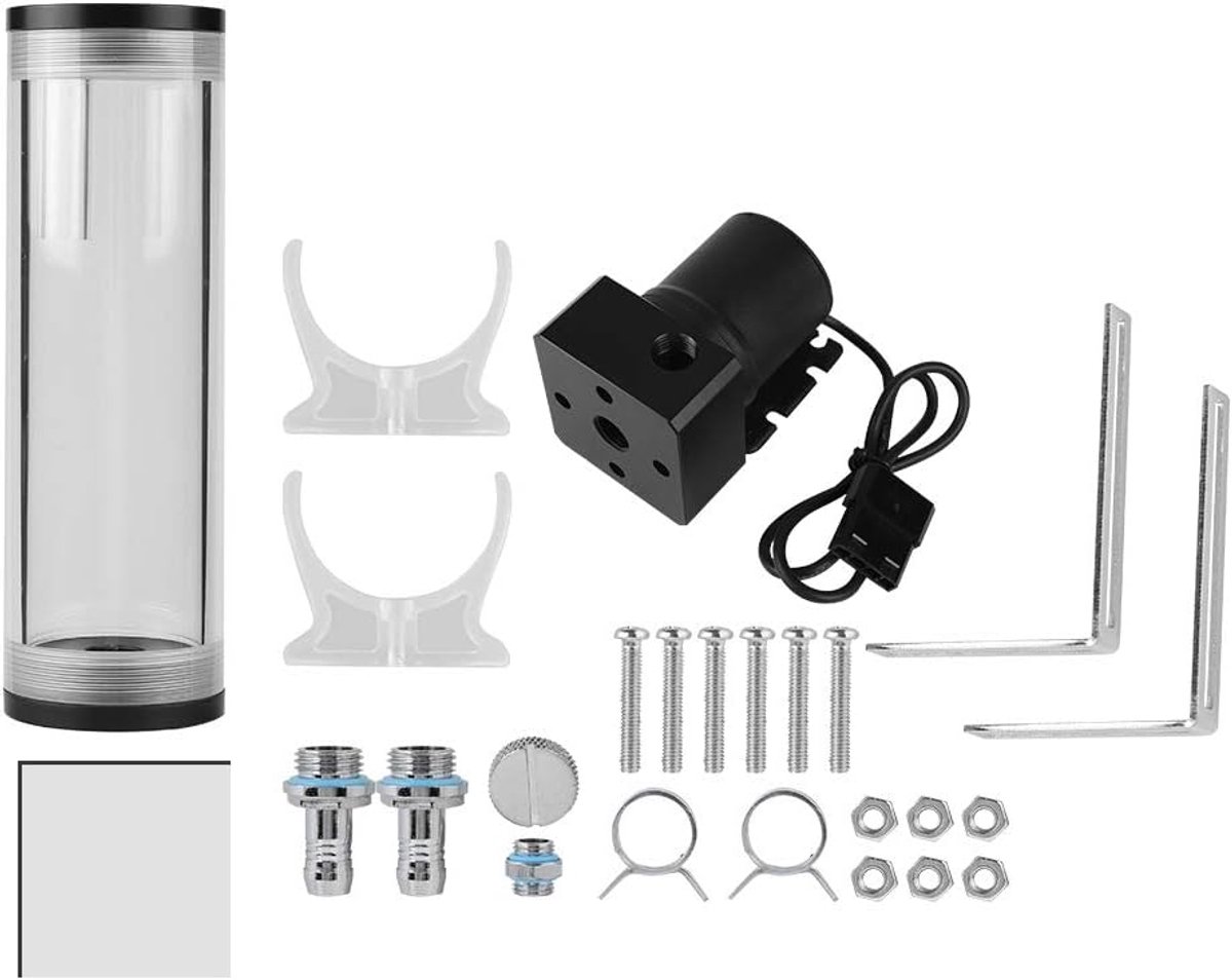 Waterkoeling tankpomp 800L/H - cilindervorm 160mm - efficiënte warmteafvoer - ideaal voor computers - ShopVlot