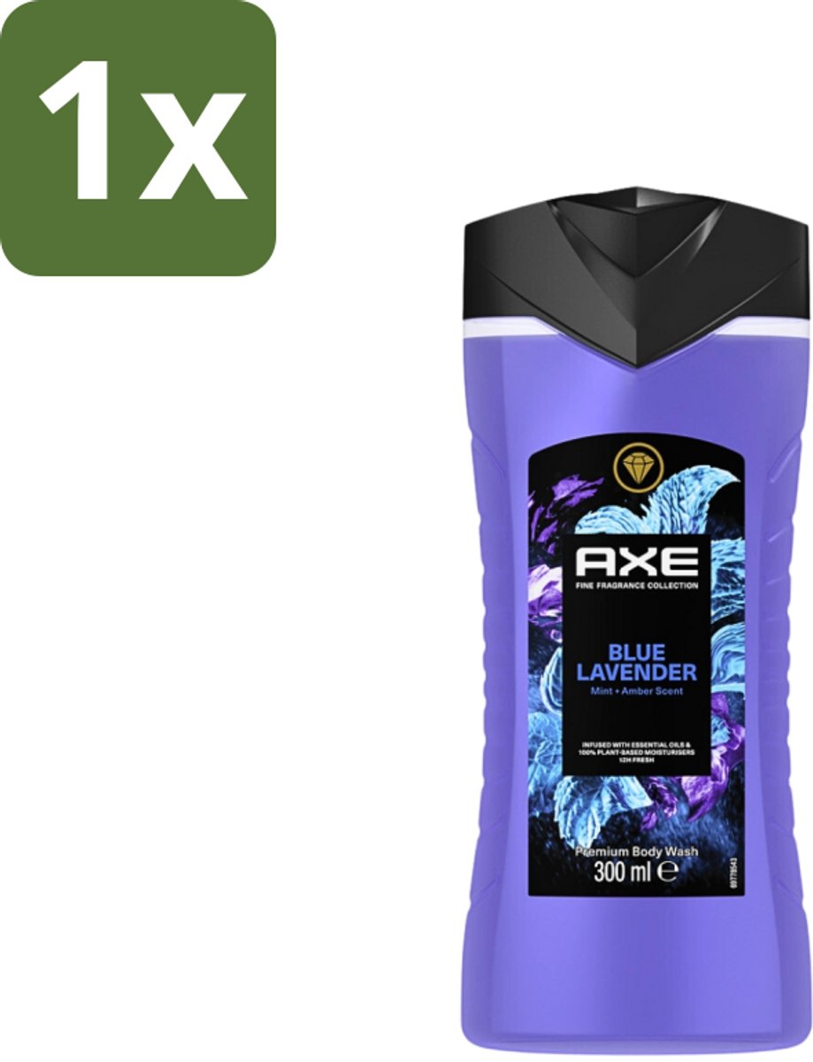 1 x AXE - Douchegel - Blue Lavender - Kalmerend - Premium Geur - 300 ml - Douchegel - Kalmerend - Frisheid - Ontspanning - Premium Geur