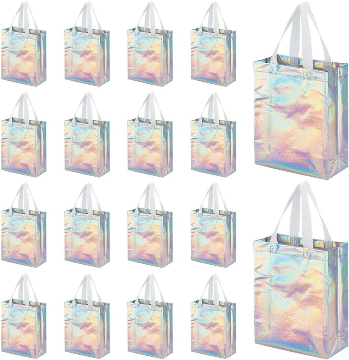 Geschenkzakjes 18 stuks - iriserend - herbruikbaar - ideaal voor feestgunsten - ShopVlot