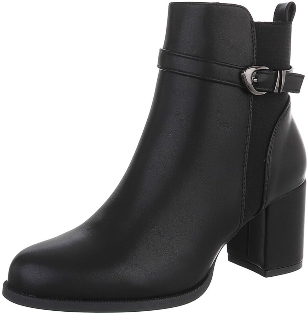 Enkellaars - Blokhak en gespdetail - Dames Mt:39
