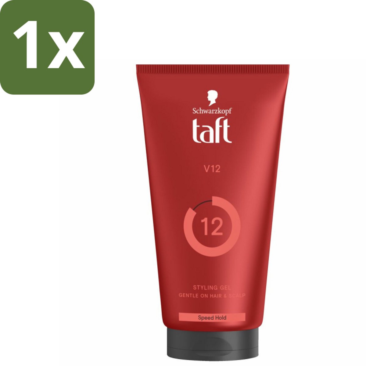 1 x Taft - V12 - Styling Gel - Turbo fixatie - 150 ml - Haartypen - Styling Gel - Turbo Fixatie - Snel Drogen - Krachtige Hold