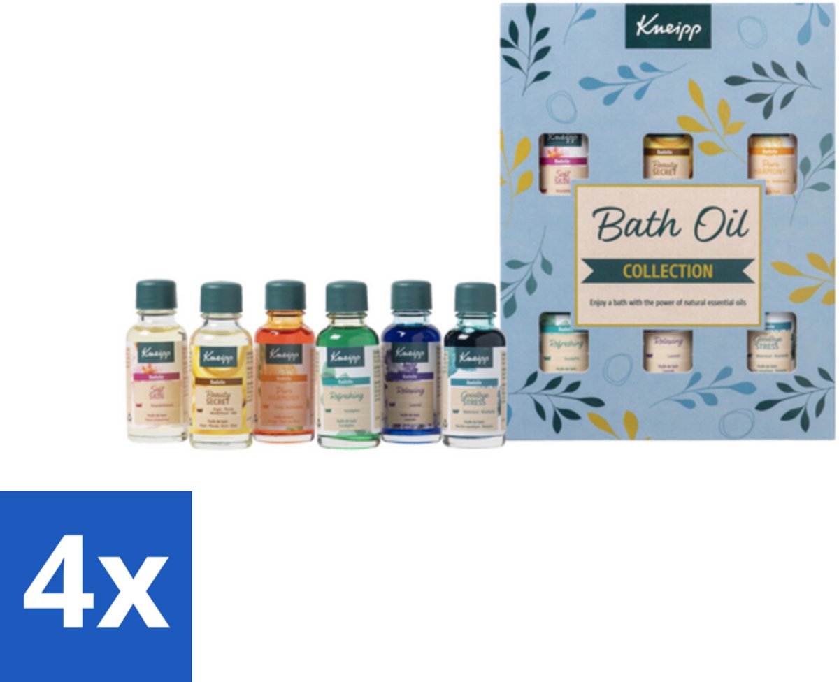 4 x Kneipp - Geschenkset Badolie - Giftset - Badproducten - Badolie - Wellness - Ontspanning - Cadeau
