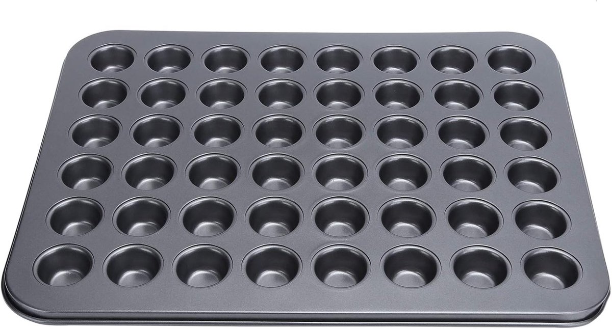Mini muffin bakvorm 48-cups - anti-aanbak coating - ideaal voor cupcakes - efficiënt bakken voor feesten - ShopVlot
