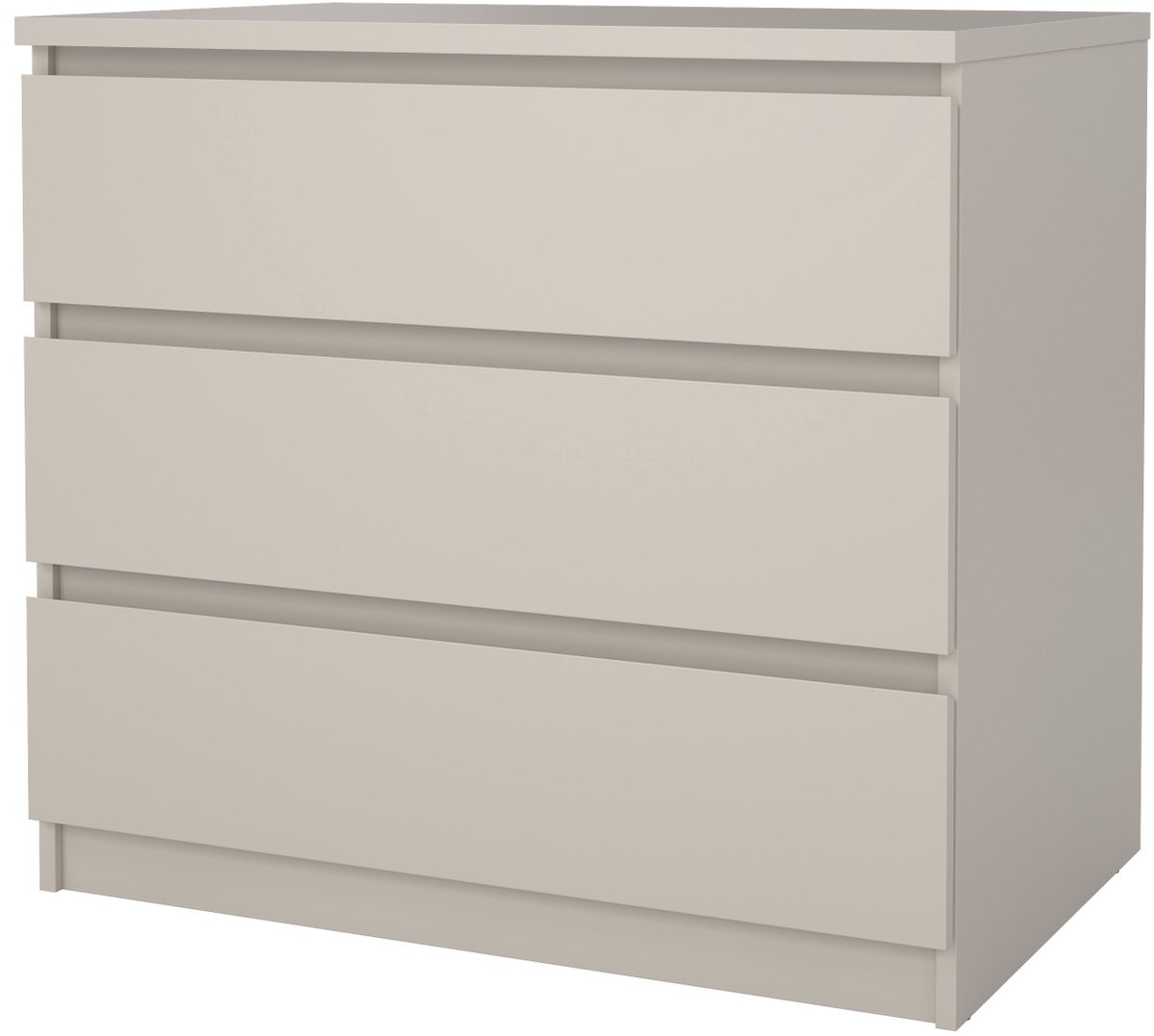 Dressoir Beige - 3-Lades - 77x50x70cm - Dressoir Cashmere - Giga Living