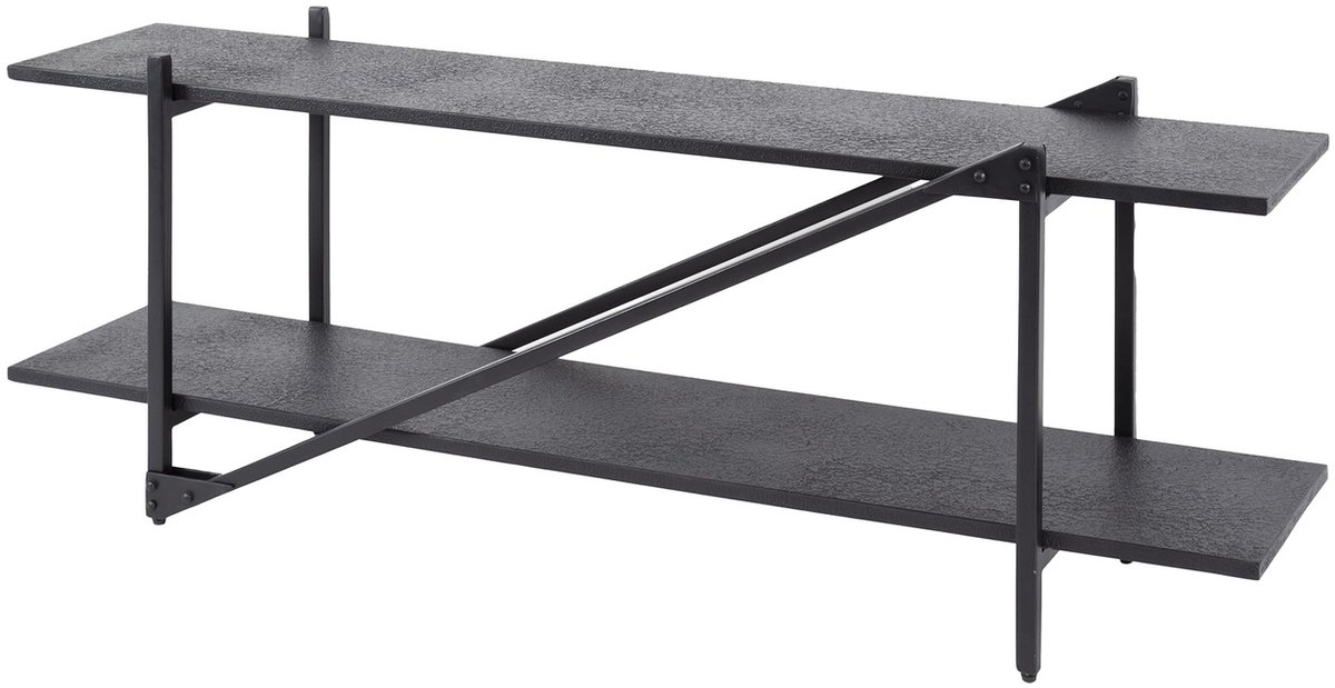 Giga Meubel Tv-Meubel Piega - Zwart - 140x35x51cm