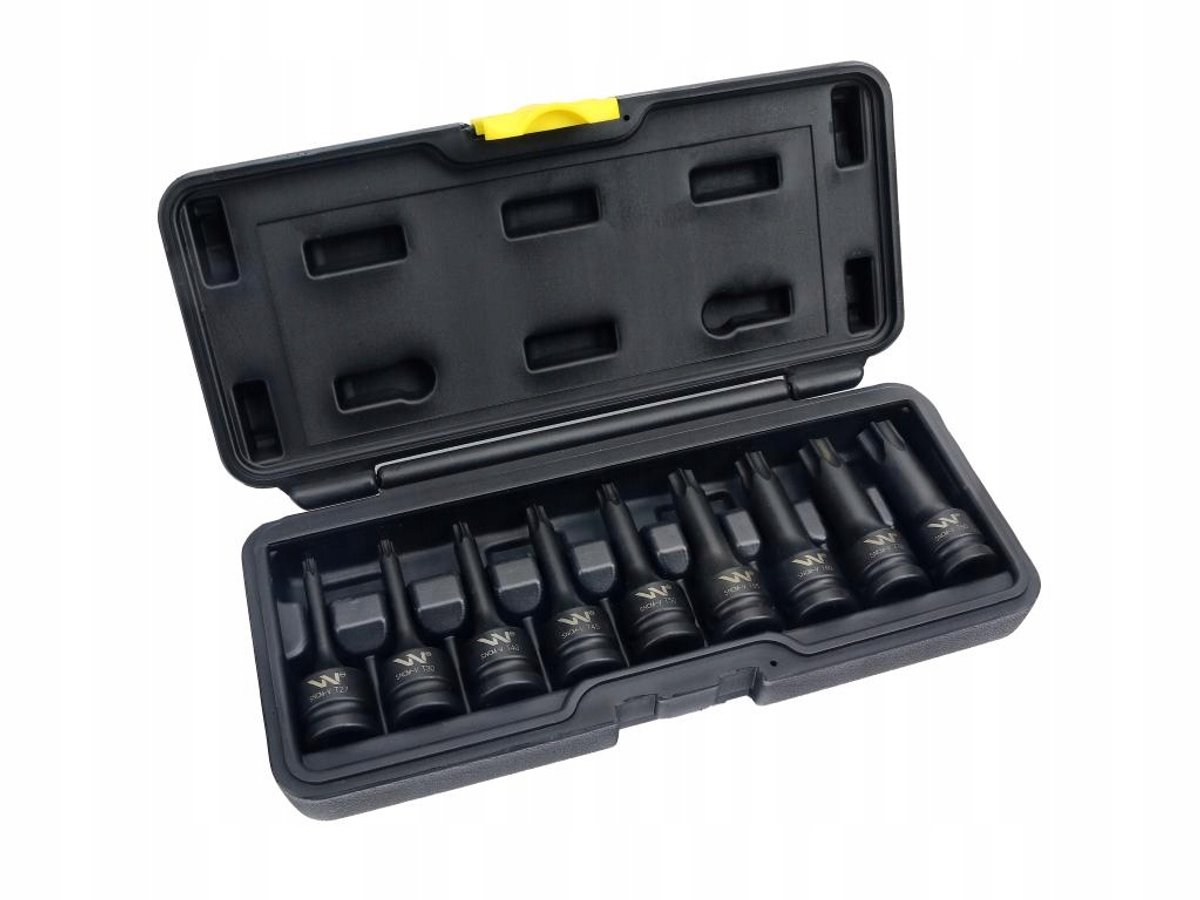 9-delige Torx Slagdoppen Set 1/2" CrMo Staal