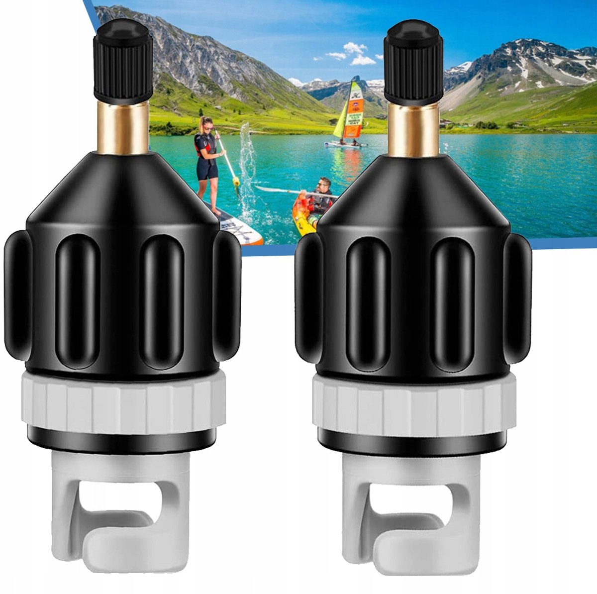 Merkloze SUP Ventiel Adapter voor Luchtpomp